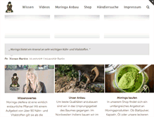 Tablet Screenshot of moringa-europe.com